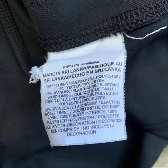 Nike Dri-Fit Running Crop Tights Black Leggings Medium Side Pocket - Picture 8 of 9